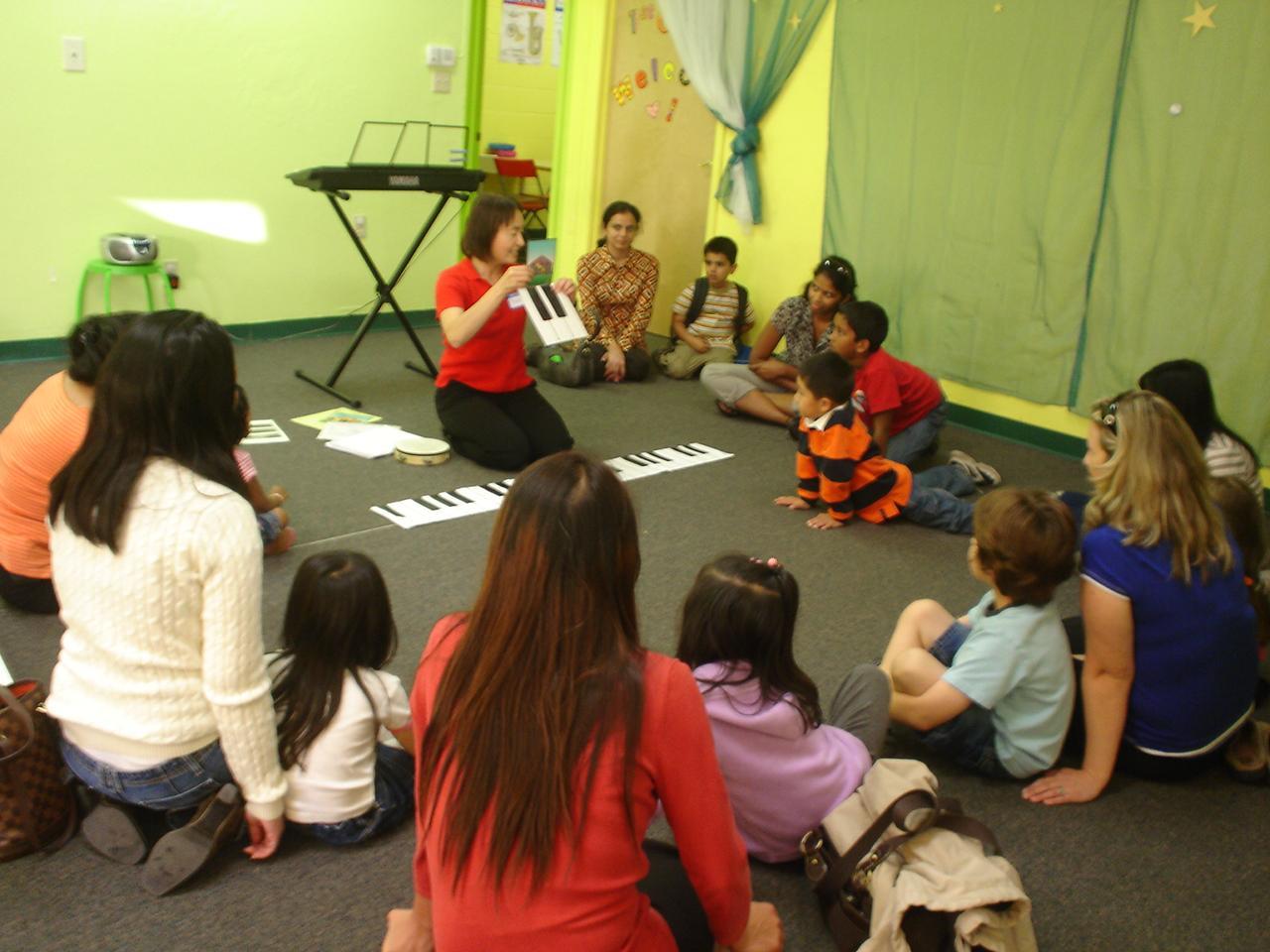 Early Childhood class with parents